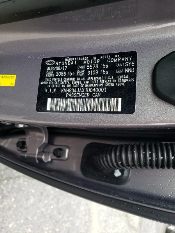 2018 GENESIS G90 PREMIU KMHG34JAXJU040001