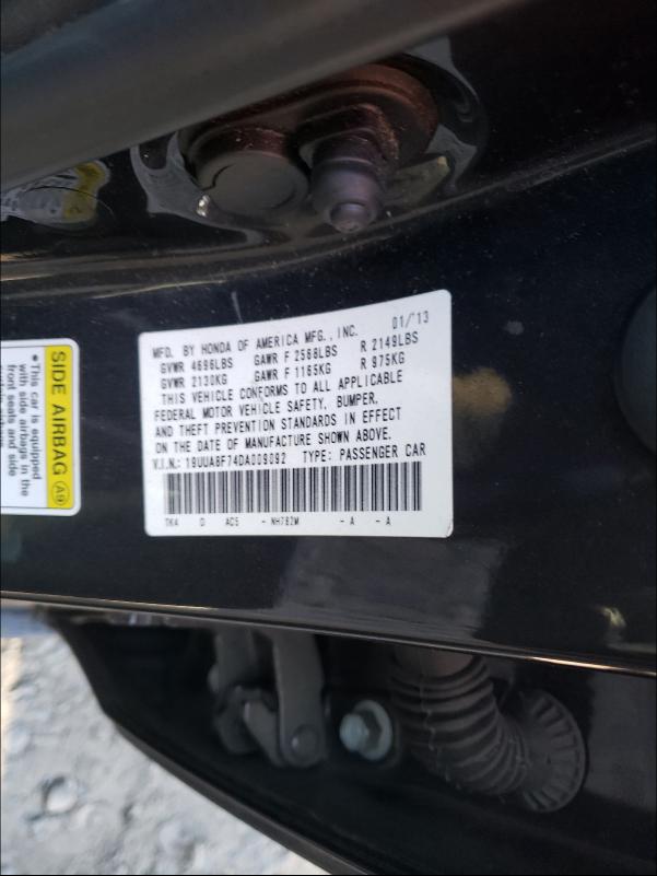 2013 ACURA TL ADVANCE 19UUA8F74DA009092