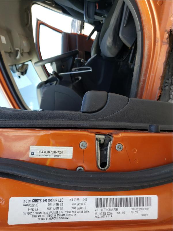 2011 DODGE CALIBER 1B3CB3HA7BD247650