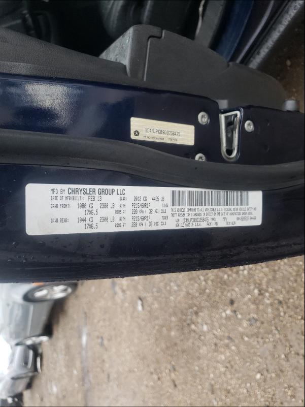 2013 JEEP PATRIOT LI 1C4NJPCB9DD258475