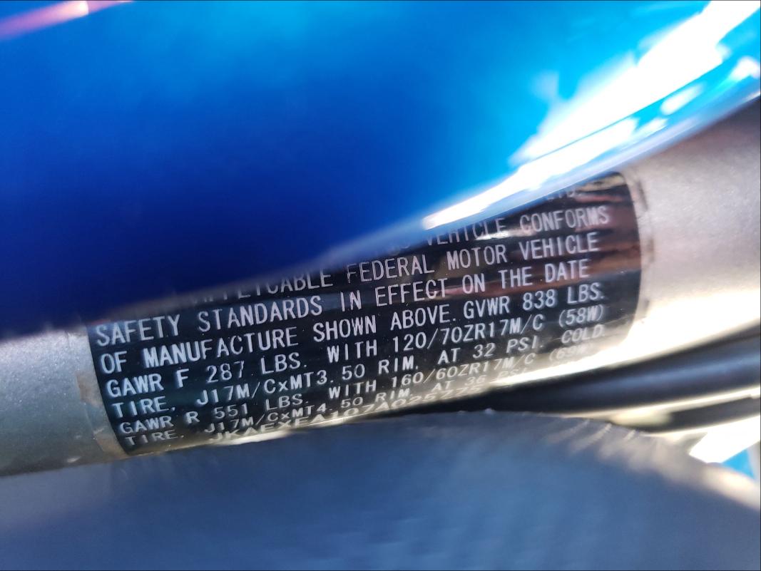 2007 KAWASAKI EX650 A JKAEXEA107A025775