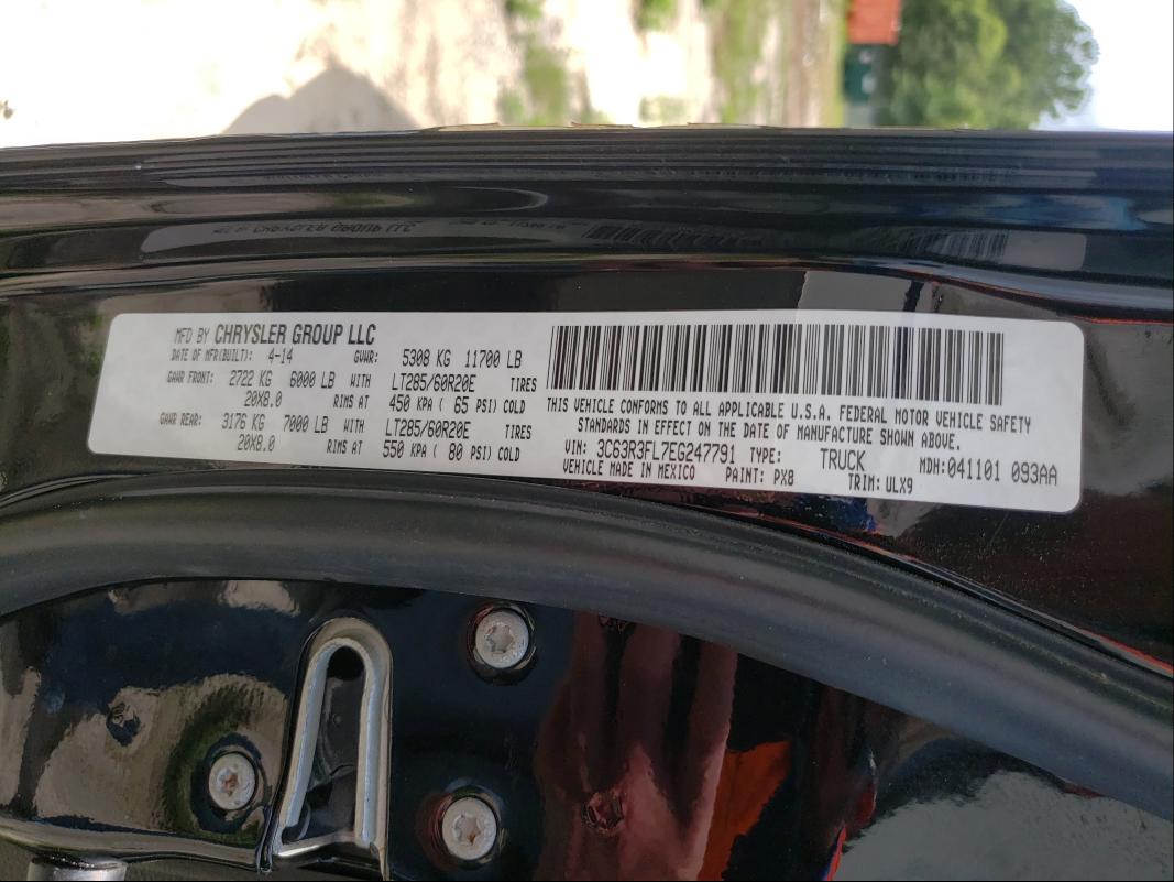 2014 RAM 3500 LONGH 3C63R3FL7EG247791