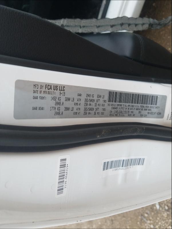 2020 DODGE DURANGO GT 1C4RDJDG8LC155178
