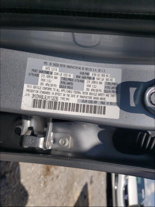 2020 MAZDA CX-30 PREM 3MVDMABL8LM112239