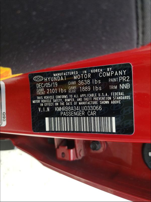 2020 HYUNDAI VENUE SE KMHRB8A34LU033066