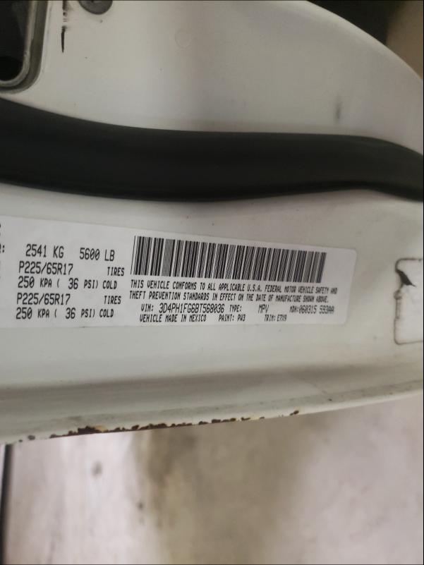 2011 DODGE JOURNEY MA 3D4PH1FG6BT568036