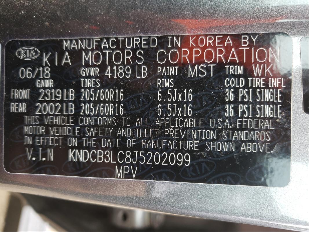 2018 KIA NIRO FE KNDCB3LC8J5202099