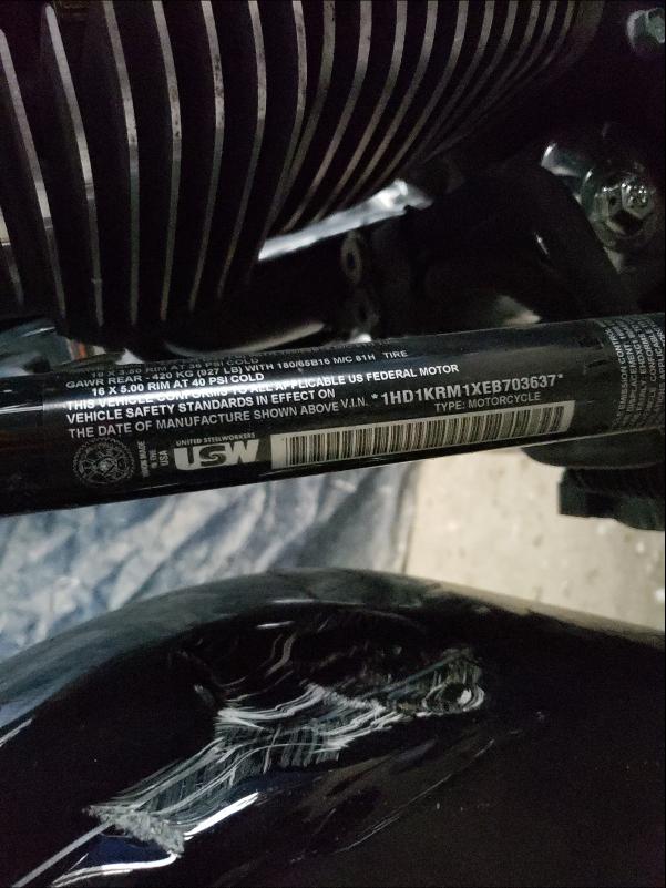 2014 HARLEY-DAVIDSON FLHXS STRE 1HD1KRM1XEB703637