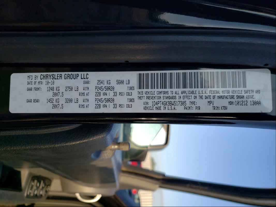 2011 DODGE NITRO HEAT 1D4PT4GK9BW517305