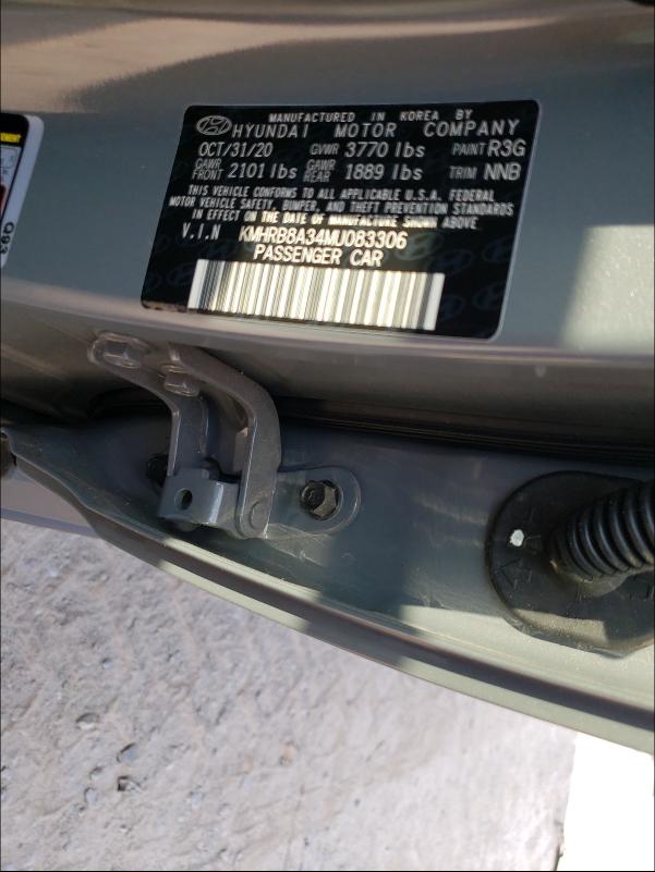 2021 HYUNDAI VENUE SE KMHRB8A34MU083306