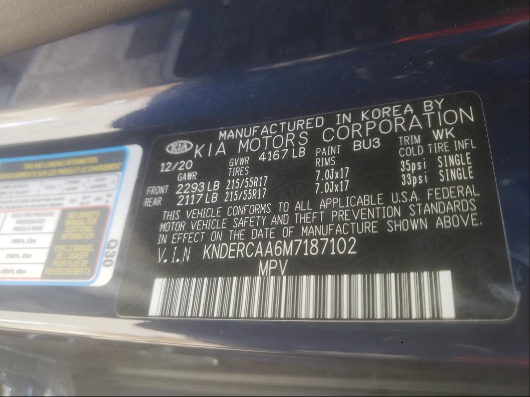 2021 KIA SELTOS EX KNDERCAA6M7187102