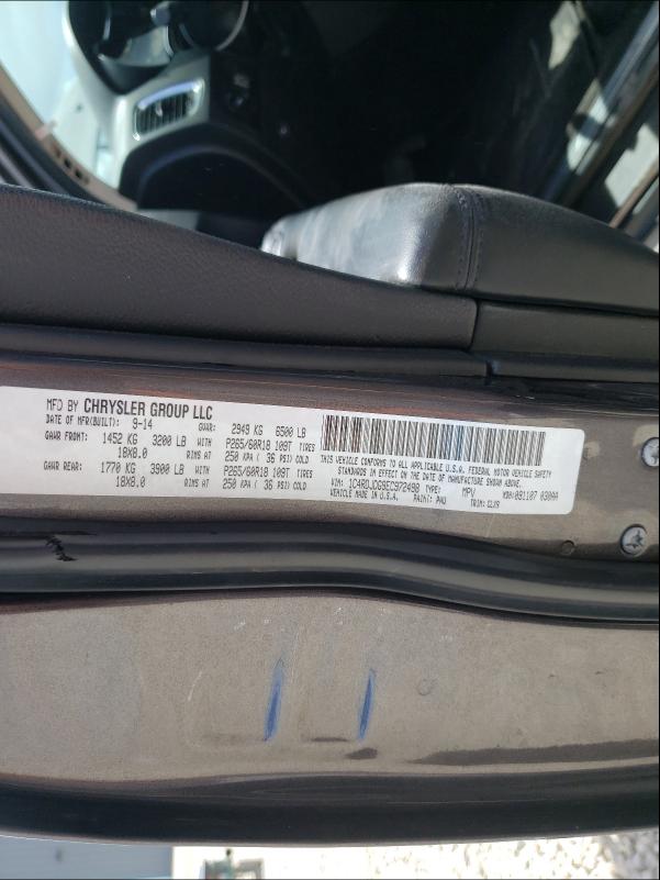 2014 DODGE DURANGO LI 1C4RDJDG9EC972498