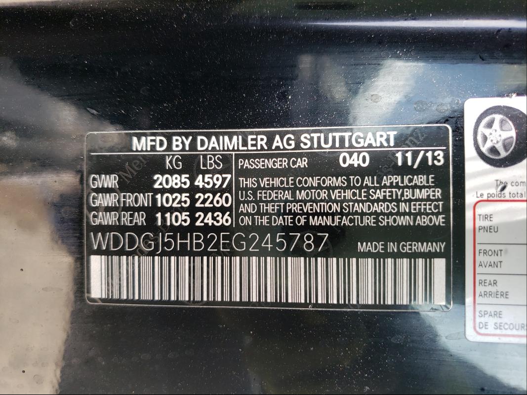 2014 MERCEDES-BENZ C 350 WDDGJ5HB2EG245787