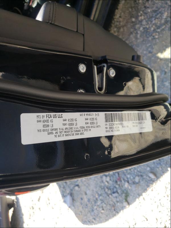 2019 DODGE CHARGER PO 2C3CDXKT4KH704321