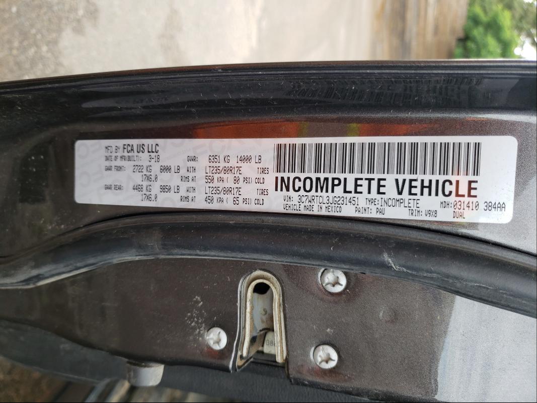 2018 RAM 3500 3C7WRTCL3JG231451