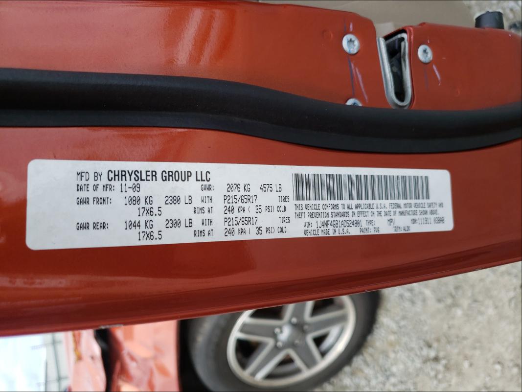 2010 JEEP PATRIOT LI 1J4NF4GB1AD524801