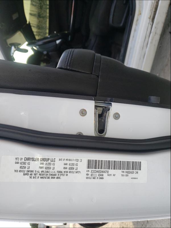 2013 DODGE CHARGER PO 2C3CDXAG5DH646792