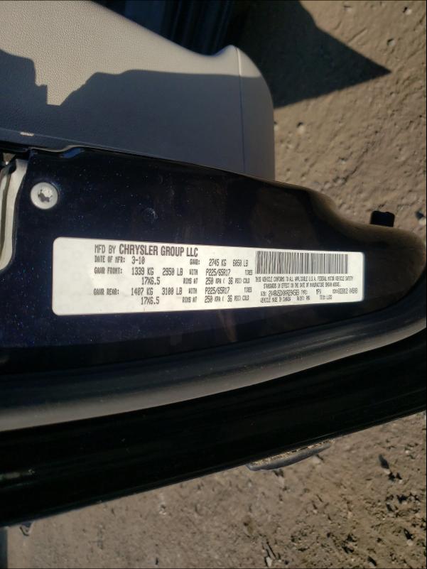 2010 VOLKSWAGEN ROUTAN SEL 2V4RW5DX0AR294569