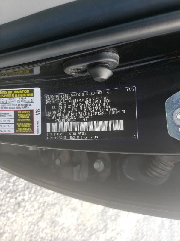 2013 TOYOTA VENZA LE/X 4T3ZA3BB0DU065470