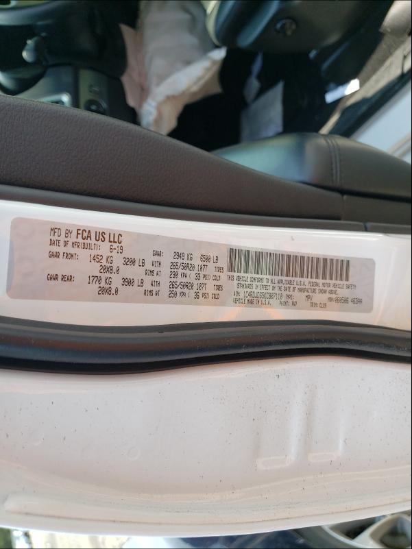 2019 DODGE DURANGO GT - 1C4RDJDG5KC807110