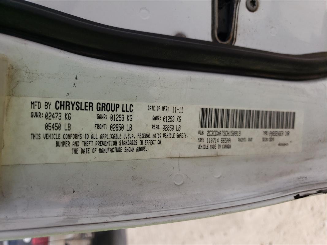 2012 DODGE CHARGER PO 2C3CDXAT5CH150919
