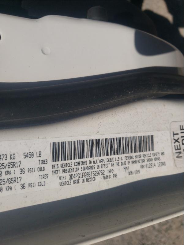 2011 DODGE JOURNEY MA 3D4PG1FG0BT520762