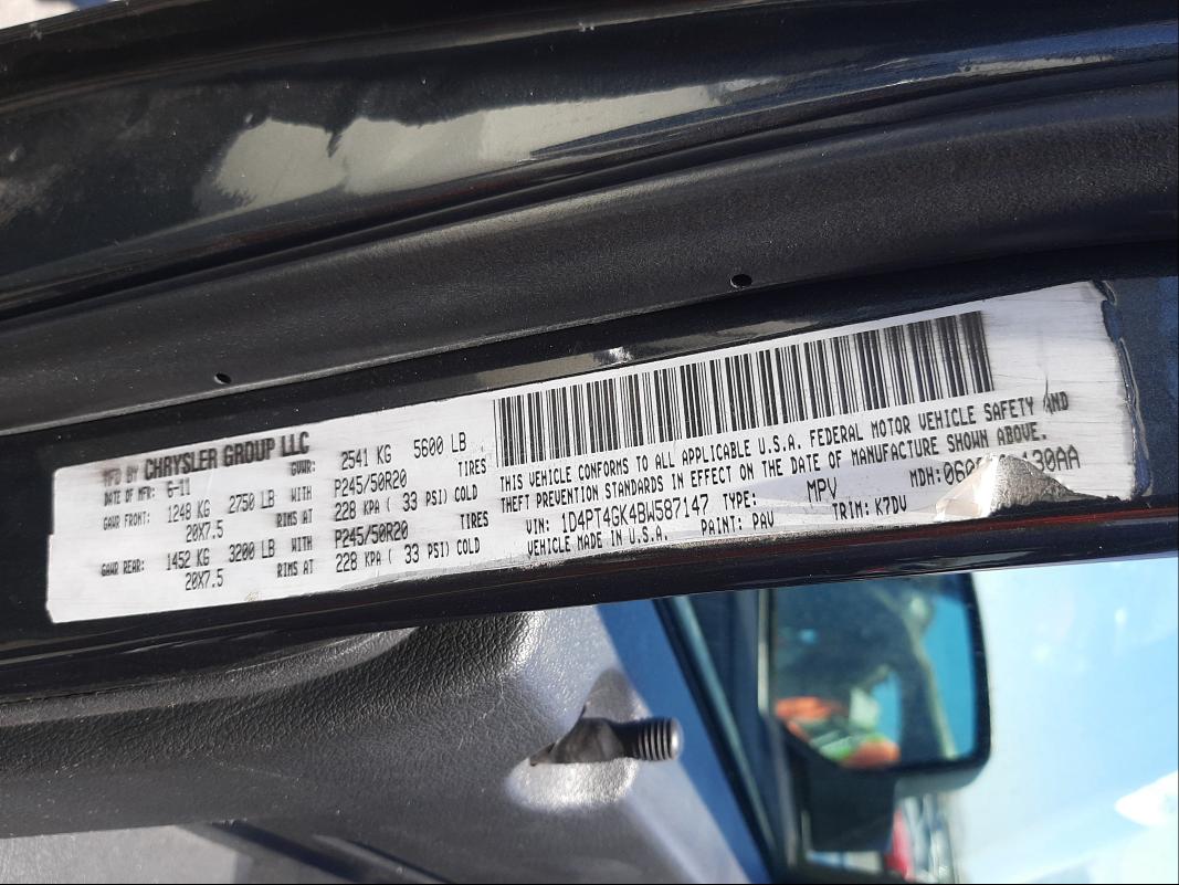 2011 DODGE NITRO HEAT 1D4PT4GK4BW587147