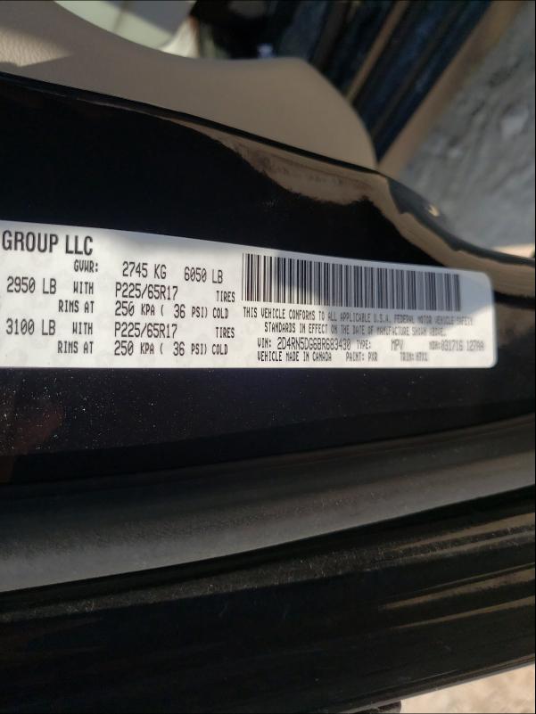 2011 DODGE GRD CARAVA 2D4RN5DG6BR683430