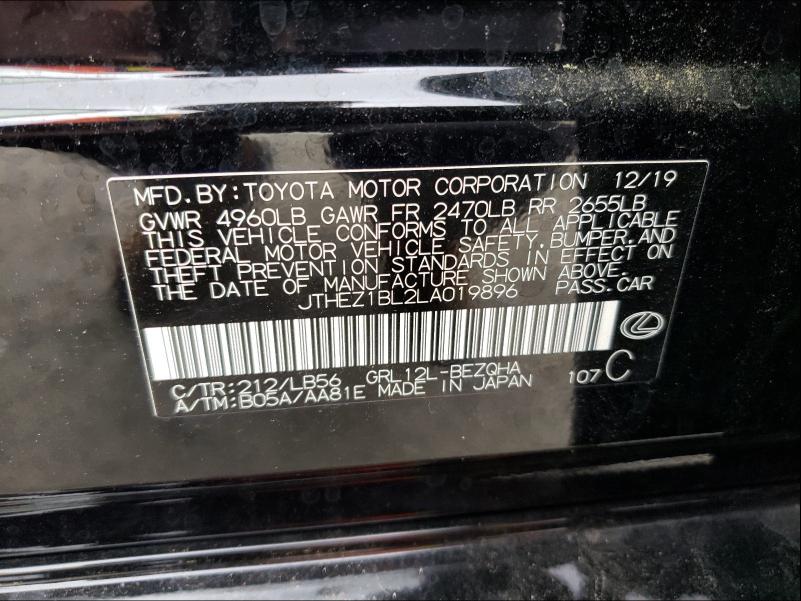 2020 LEXUS GS 350 F-S JTHEZ1BL2LA019896