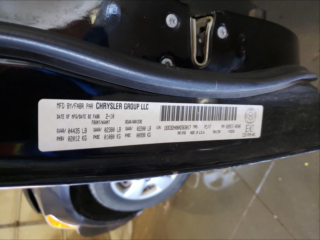 2010 DODGE CALIBER SE 1B3CB2HA8AD563017