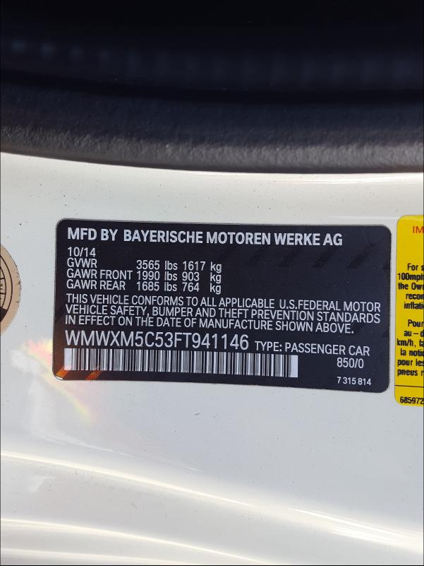 2015 MINI COOPER CLU WMWXM5C53FT941146
