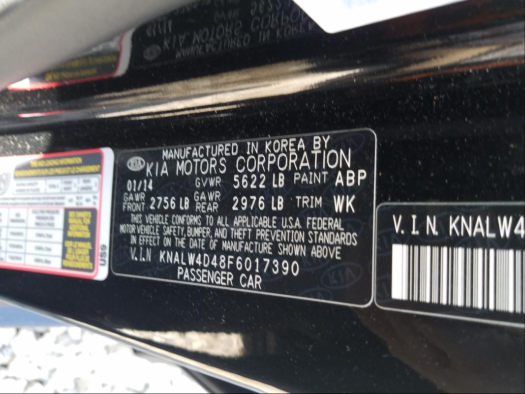 2015 KIA K900 KNALW4D48F6017390