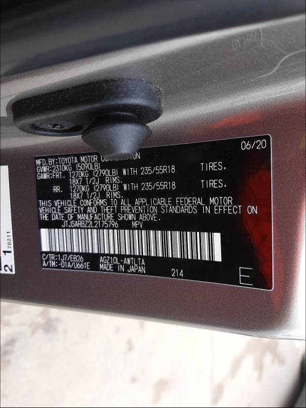 2020 LEXUS NX 300 F-S JTJSARBZ2L2175796