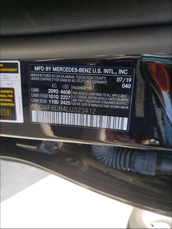 2020 MERCEDES-BENZ C300 55SWF8DB4LU323412
