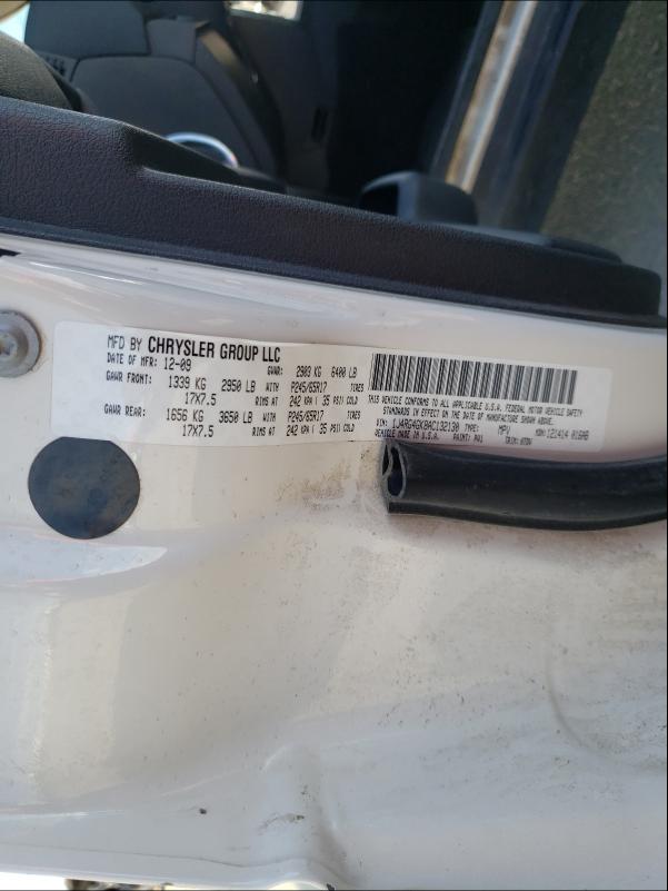 2010 JEEP COMMANDER 1J4RG4GK8AC132130