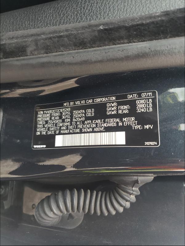 2012 VOLVO XC90 R DES YV4952CT2C1615249