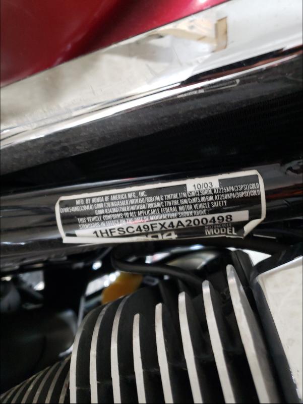 2004 HONDA VTX1800 N3 1HFSC49FX4A200498