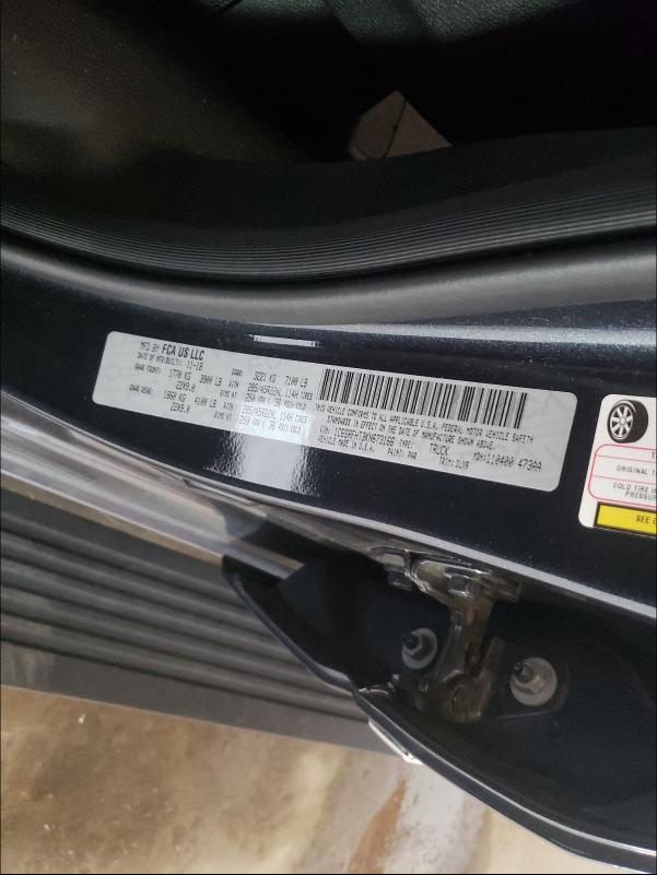 2019 RAM 1500 LIMIT 1C6SRFHT3KN673166