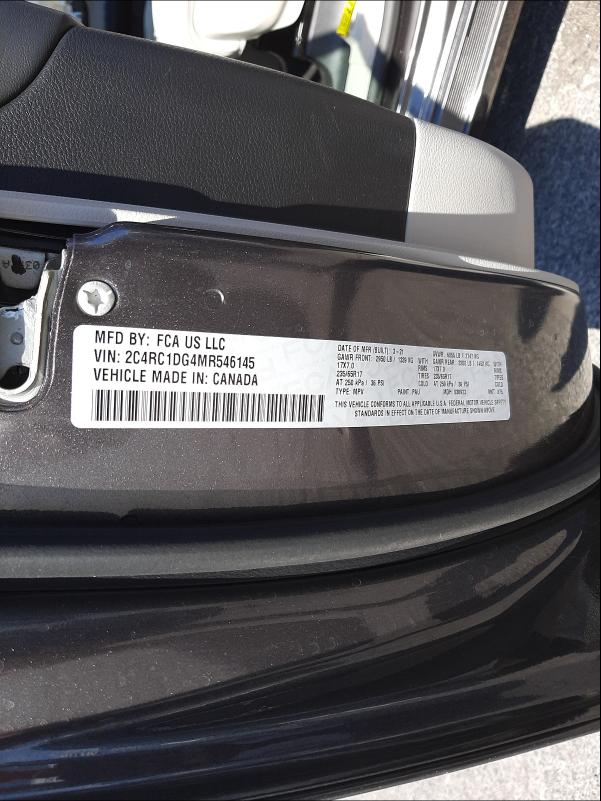 2021 CHRYSLER VOYAGER LX 2C4RC1DG4MR546145