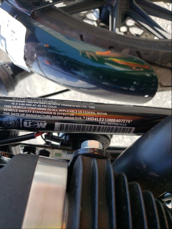 2021 HARLEY-DAVIDSON XL883 N 1HD4LE213MB407279