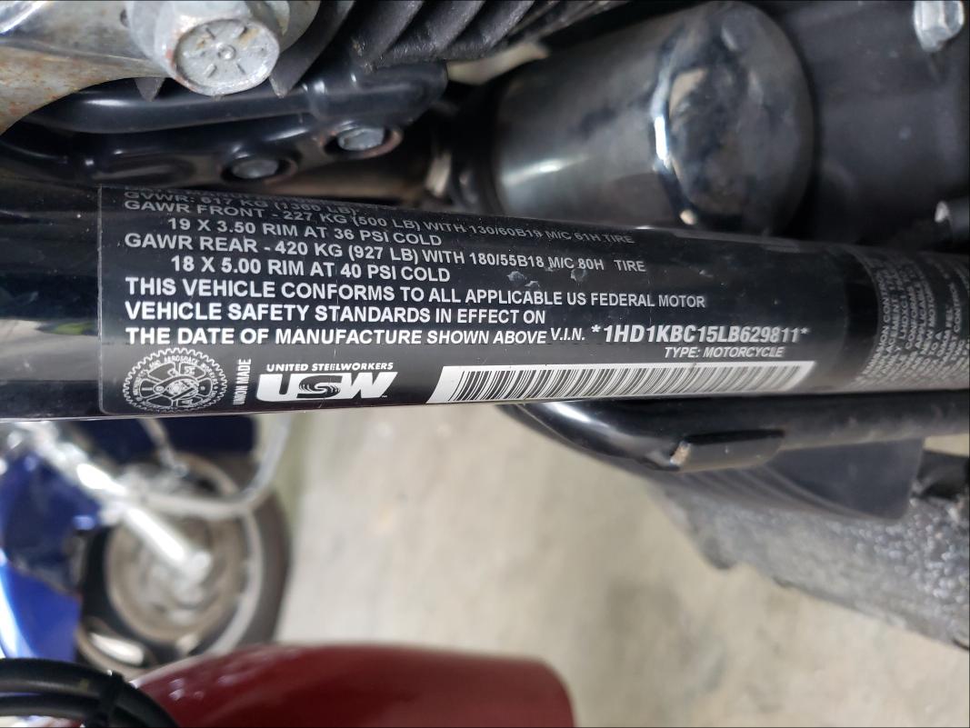 2020 HARLEY-DAVIDSON FLHX 1HD1KBC15LB629811