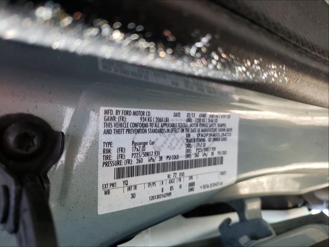 2013 FORD FOCUS BEV 1FADP3R40DL264723