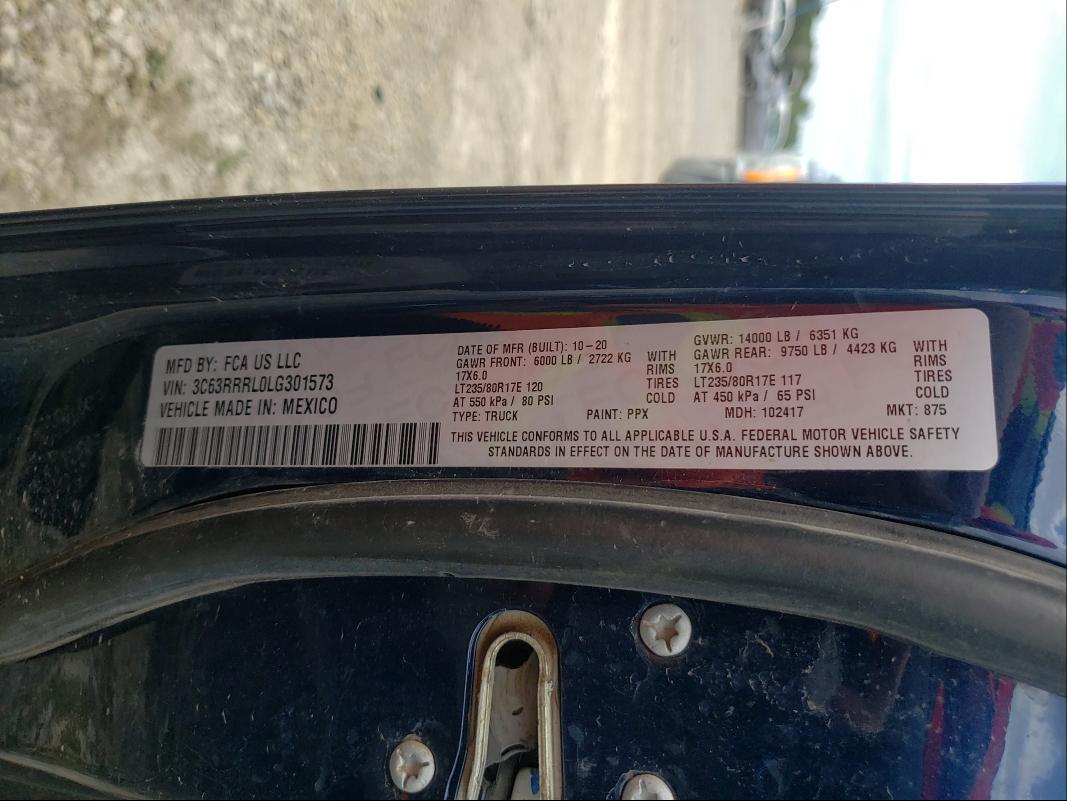 2020 RAM 3500 LIMIT 3C63RRRL0LG301573