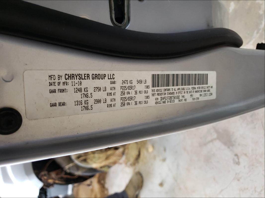 2011 DODGE JOURNEY MA 3D4PG1FG9BT501692
