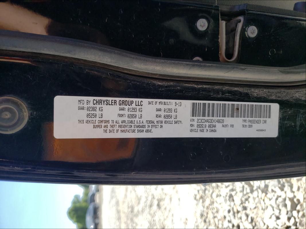 2014 DODGE CHARGER PO 2C3CDXAG3EH148639