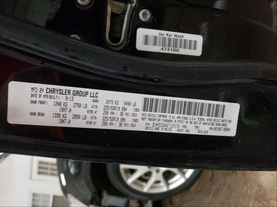 2014 DODGE JOURNEY LI 3C4PDCDG4ET137173