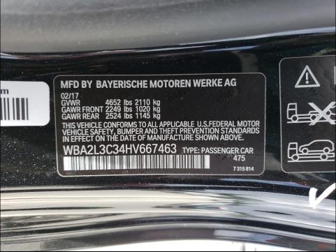 2017 BMW M240XI WBA2L3C34HV667463