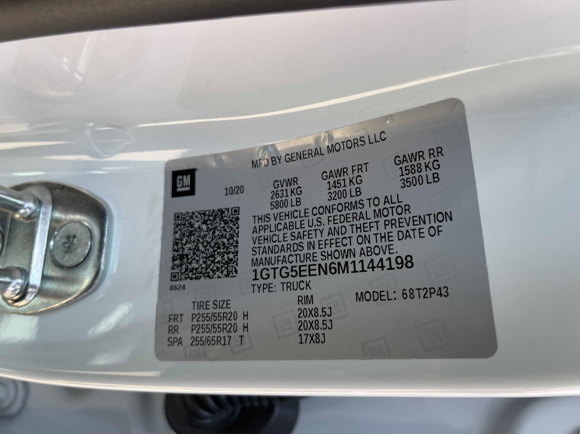 2021 GMC CANYON DEN 1GTG5EEN6M1144198