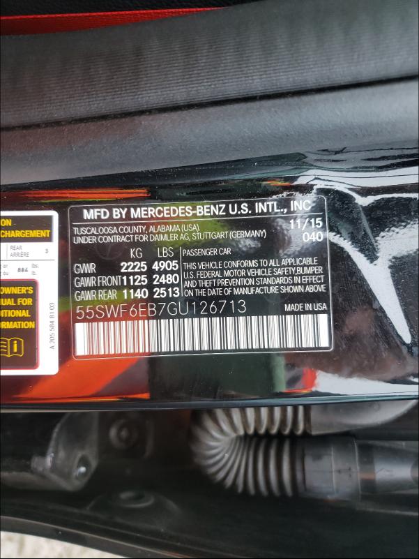 2016 MERCEDES-BENZ C 450 4MAT 55SWF6EB7GU126713