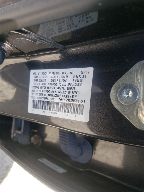 19UUB2F3XFA025985 Acura TLX